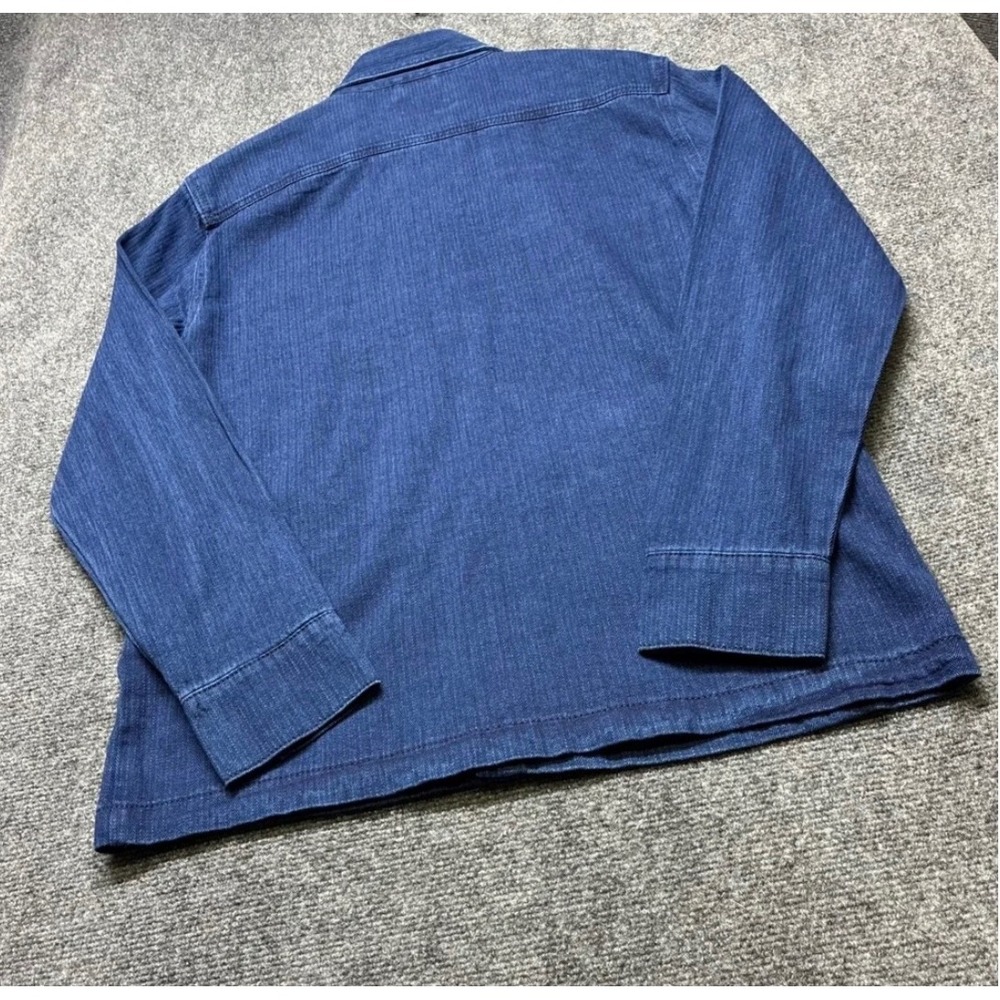 Folk Chore Jacket Herringbone Wash Twill Indigo Large NWT JMK/JM/2831 - Picture 2 of 15